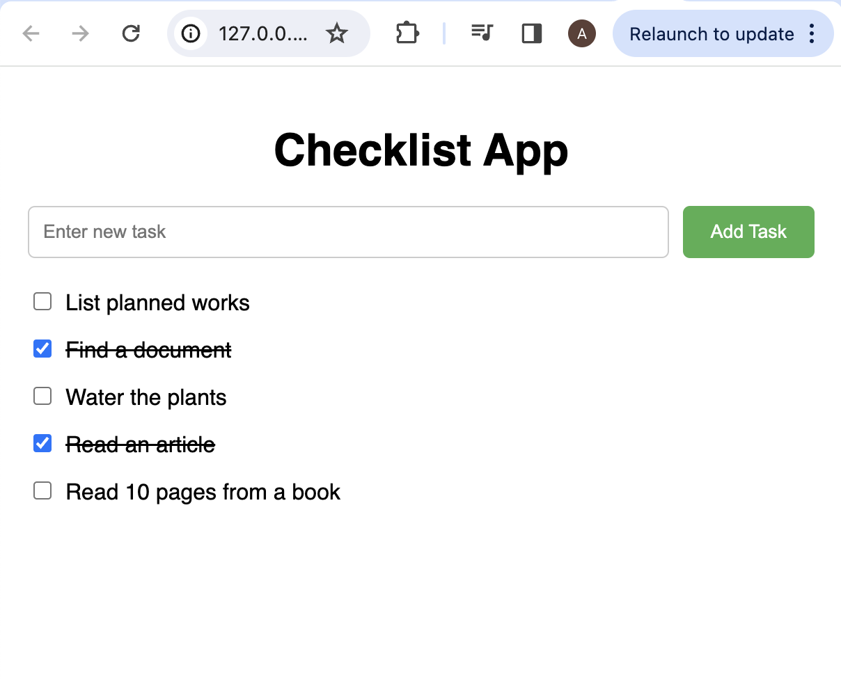 checklist app